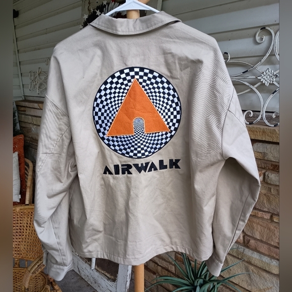 Airwalk Tan Women's Oversized Jacket with Colorful Patches_Med - Picture 10 of 10